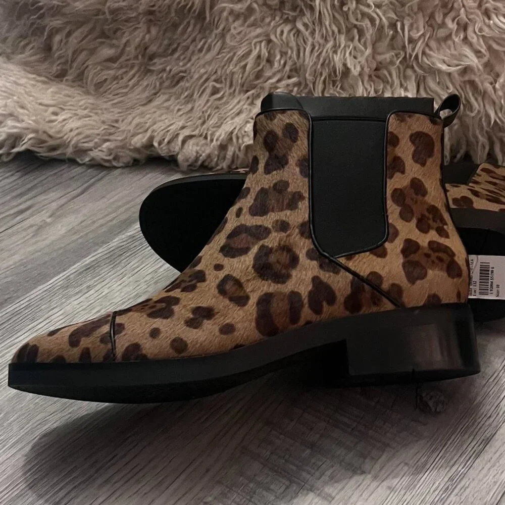 Cole Haan Women's Size 10 Mara Grand Chelsea Leopard Print Ankle Boots - Picture 4 of 8